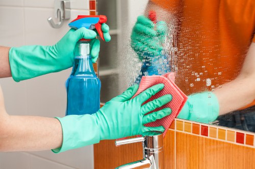 Finchley Cleaner team focusing on recycling and sustainable cleaning practices