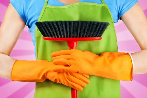 Local cleaning team preparing a property for new occupants in Finchley