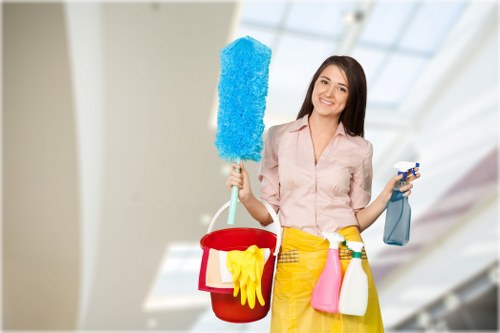 Deep cleaning specialist refreshing a Finchley home interior