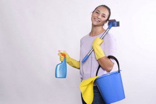 Local cleaning team working in a Finchley residential property