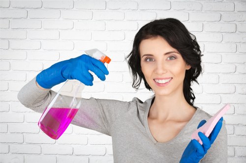 Low-carbon van used for sustainable cleaning operations
