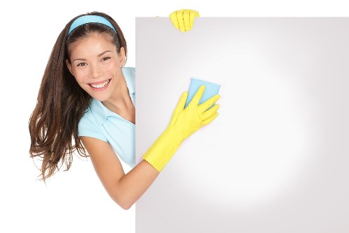 Kitchen and bathroom cleaning arranged as part of a Finchley routine service