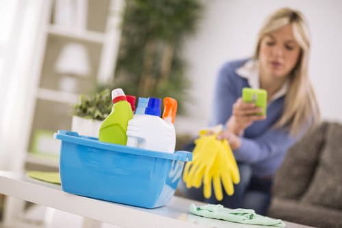 Kitchen and bathroom cleaning in a Finchley property