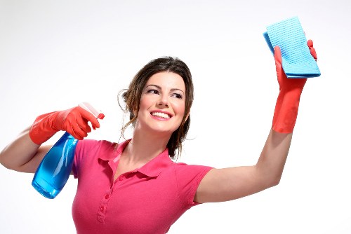 Local cleaning team working in a Finchley retail premises